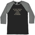 Afraid Of Boobs Baseball Tee