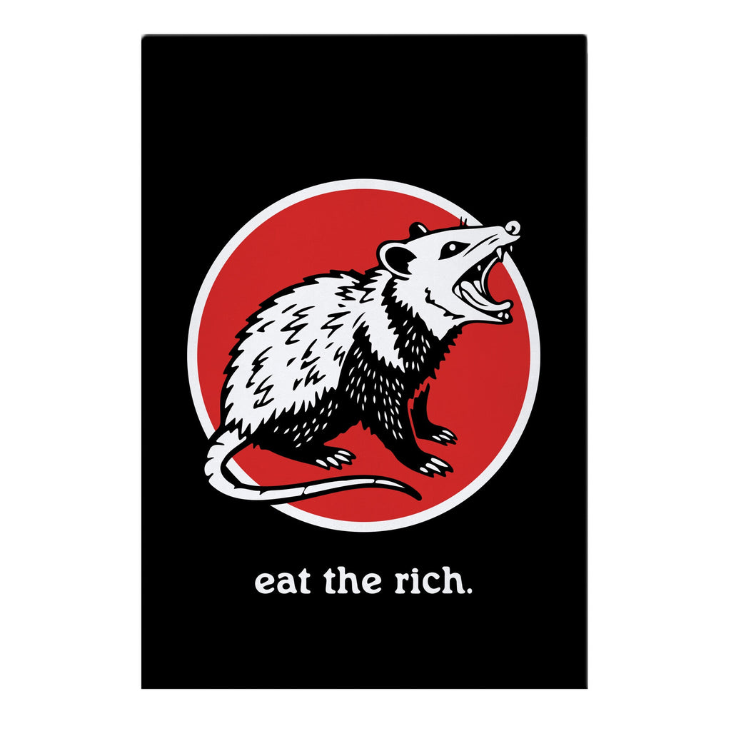 Eat The Rich Garden Flag