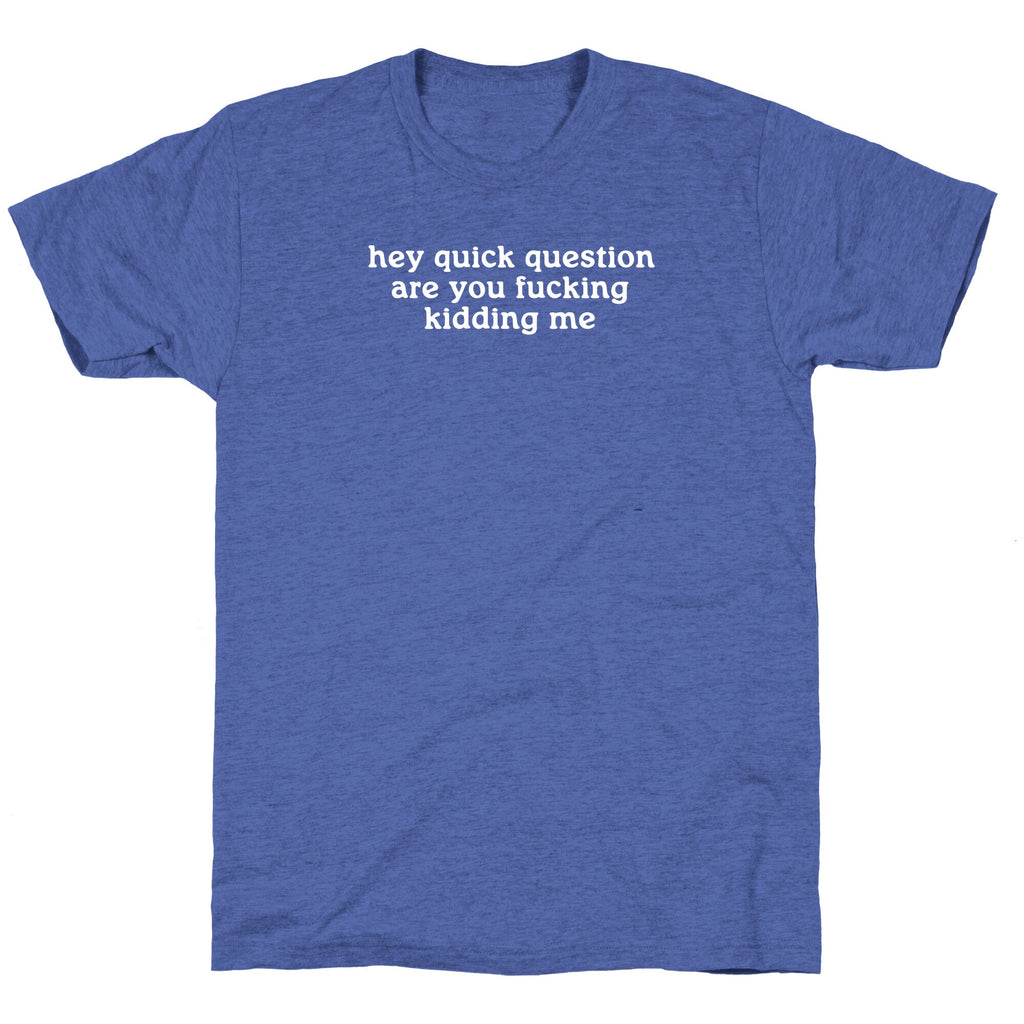 Quick Question Unisex Triblend Tee