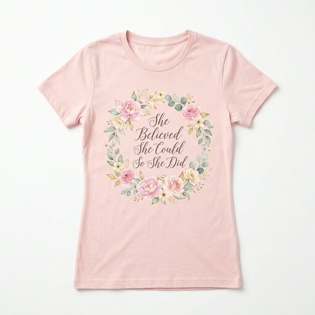 She Believed She Could Empowerment T-Shirt