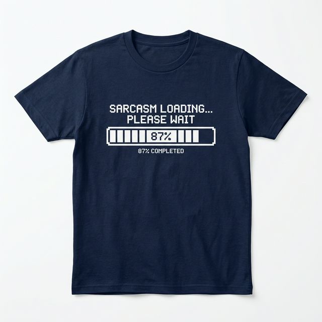 Sarcasm Loading Please Wait Funny T-Shirt