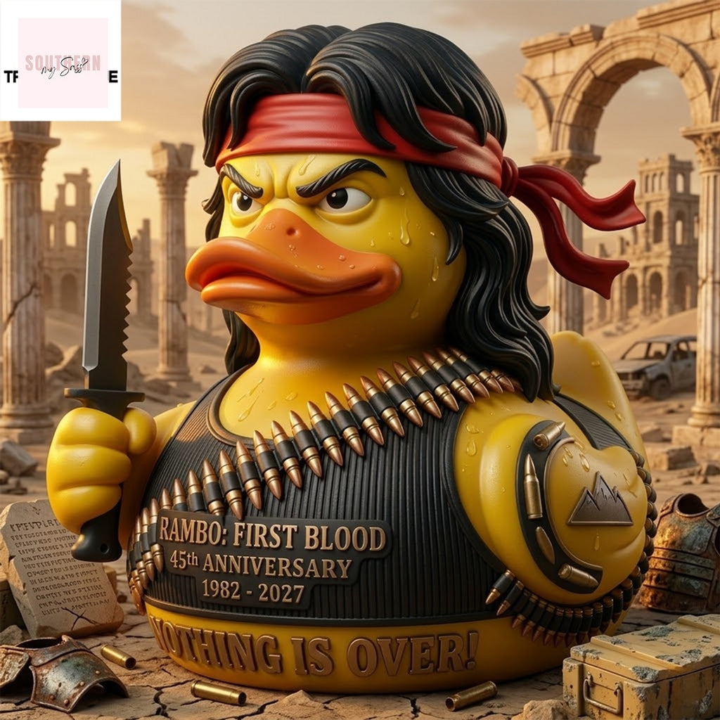 Rambo First Blood 45Th Anniversary Rubber Duck