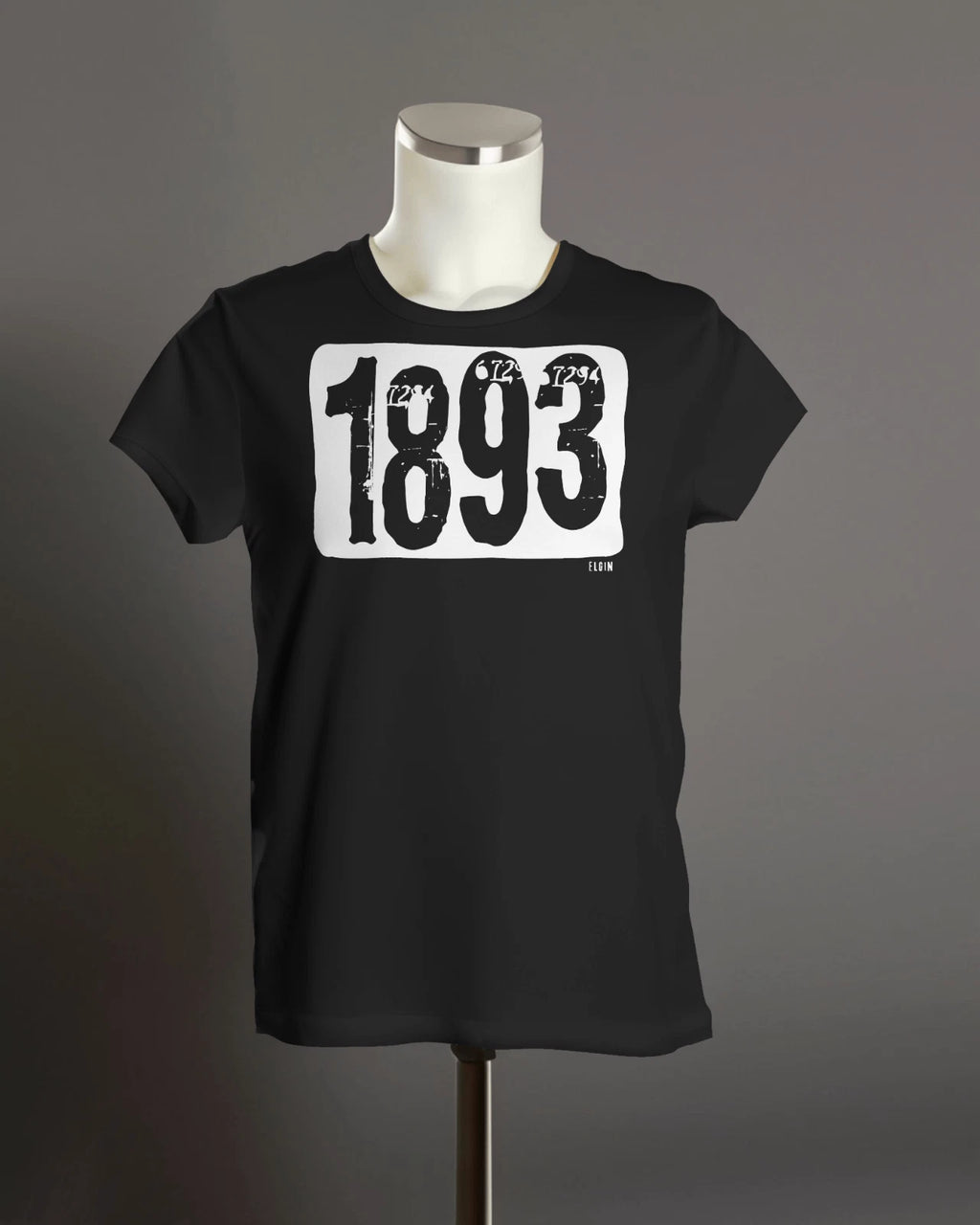 ELGIN 1893 T Shirt | Founded | Organic Unisex | Grunge