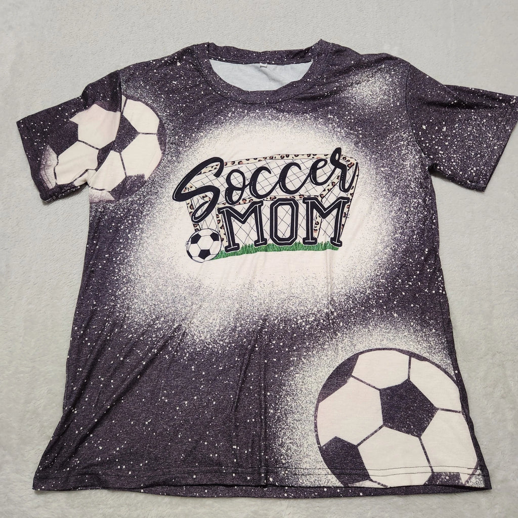 Soccer Mom Tee Womens XL Sport Lover Unisex T-Shirt Gray Graphics