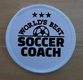 Worlds Best Soccer Coach Patch Badge Patches Badges