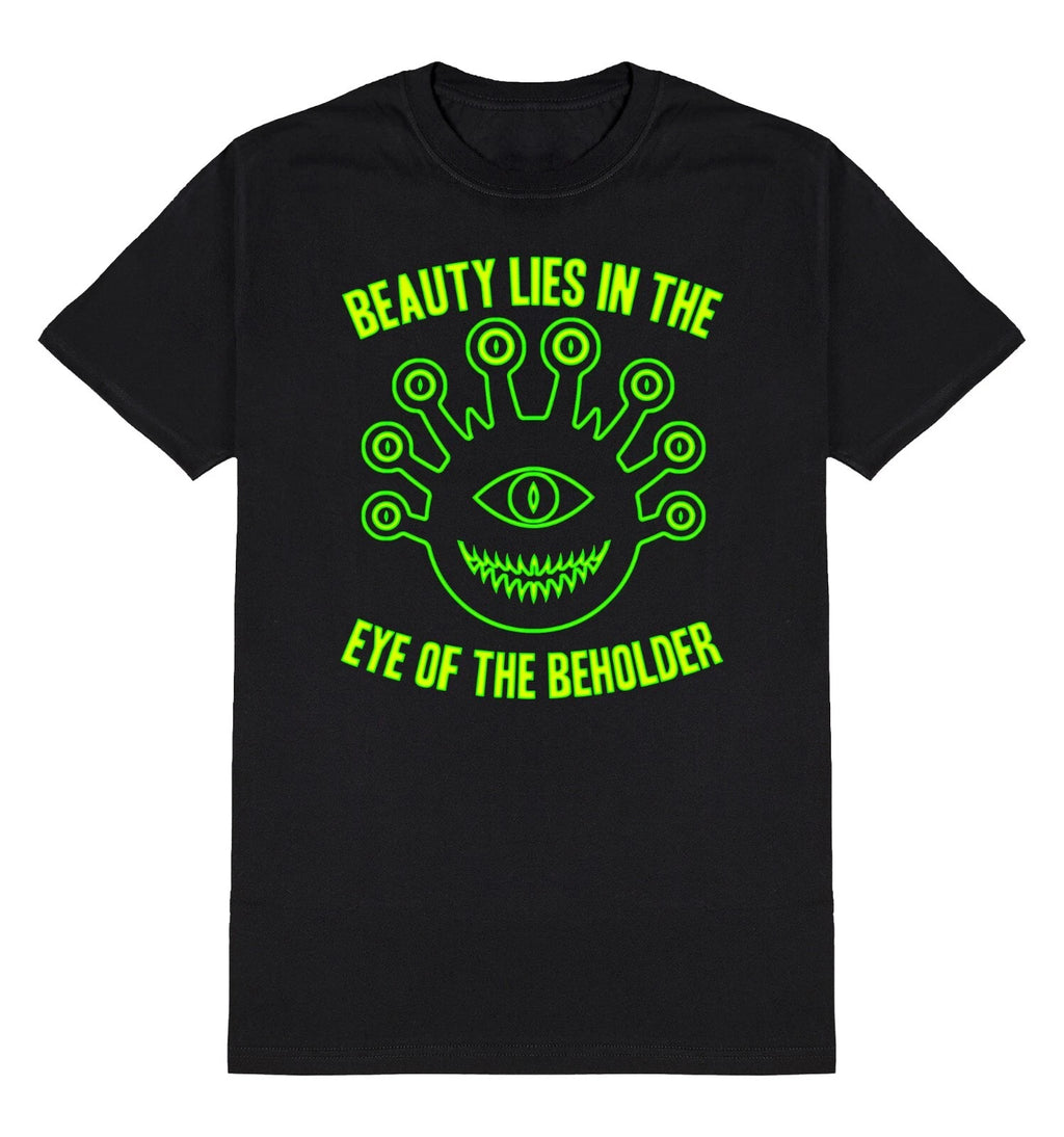 Beauty Lies In The Eye Of Beholder T-Shirt Mens Dungeons & Dragons Gaming Tee