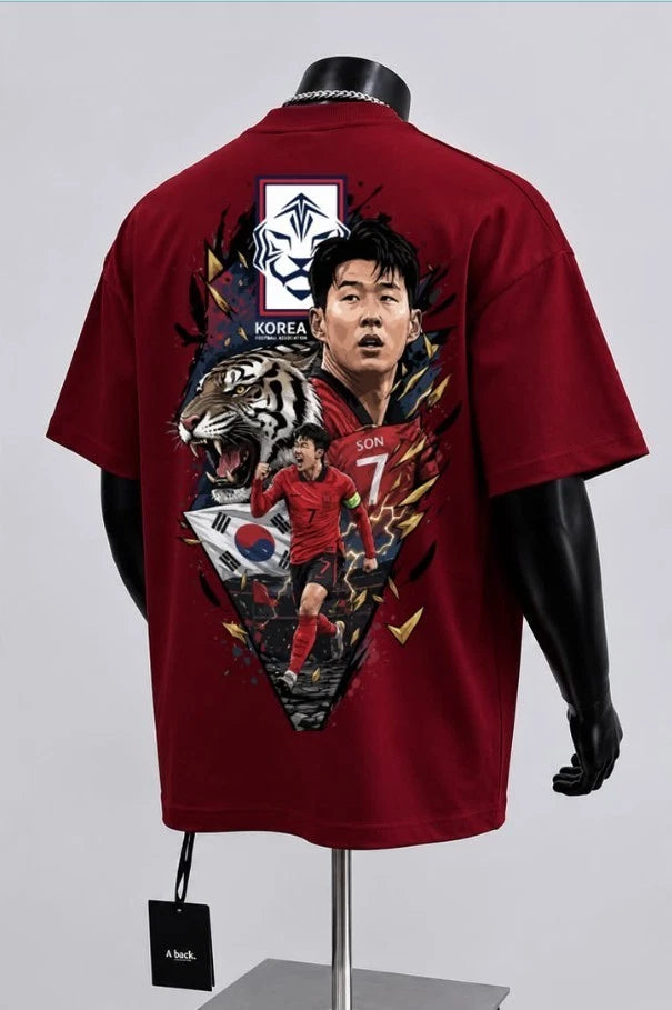 Son Heung Min Korea Soccer Graphic T-Shirt Football Fan Unisex Tee