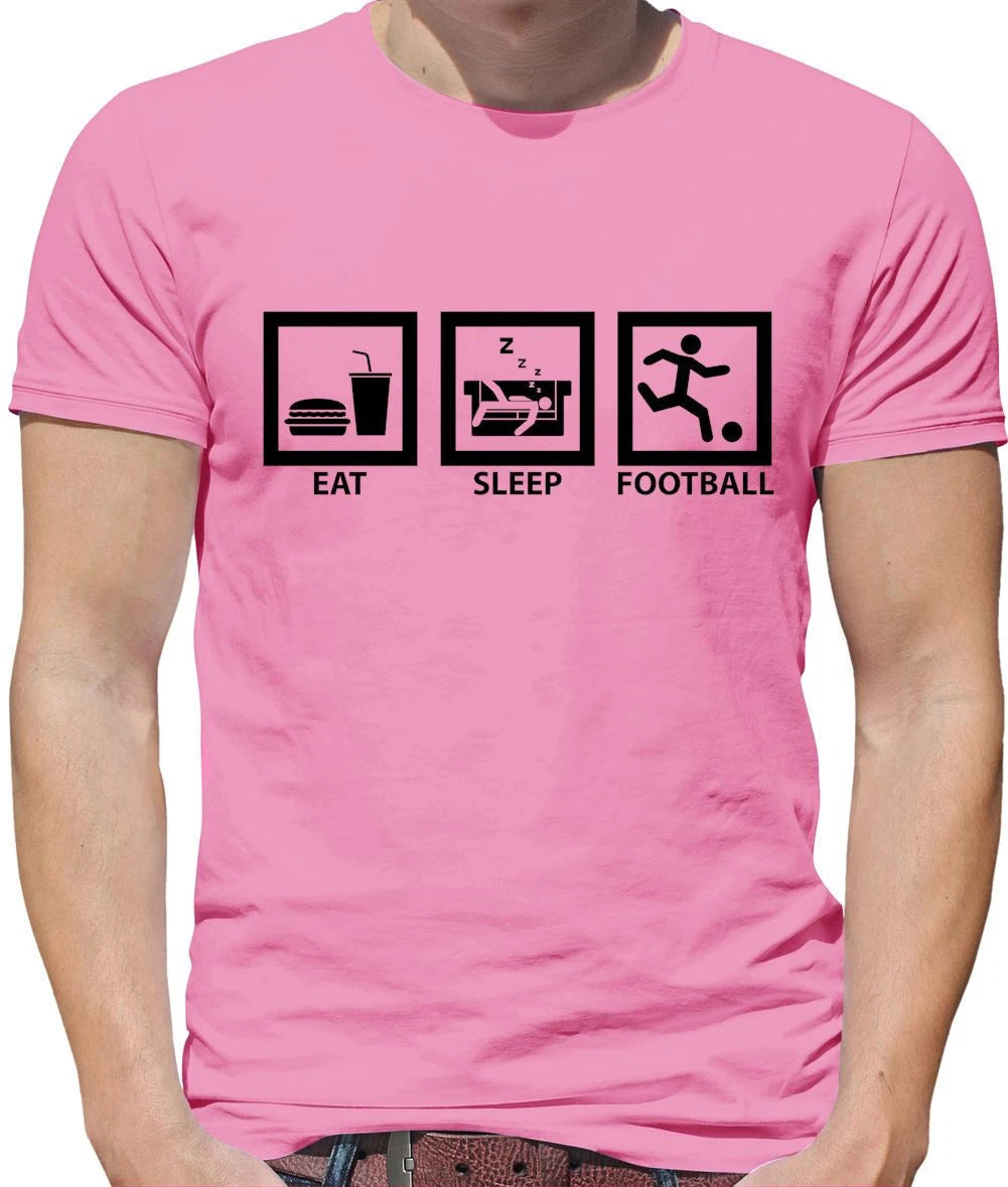 Mange Dormir Football - T-Shirt Homme - Joueur Soccer Footie Amour Fan Équipe