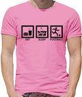 Mange Dormir Football - T-Shirt Homme - Joueur Soccer Footie Amour Fan Équipe