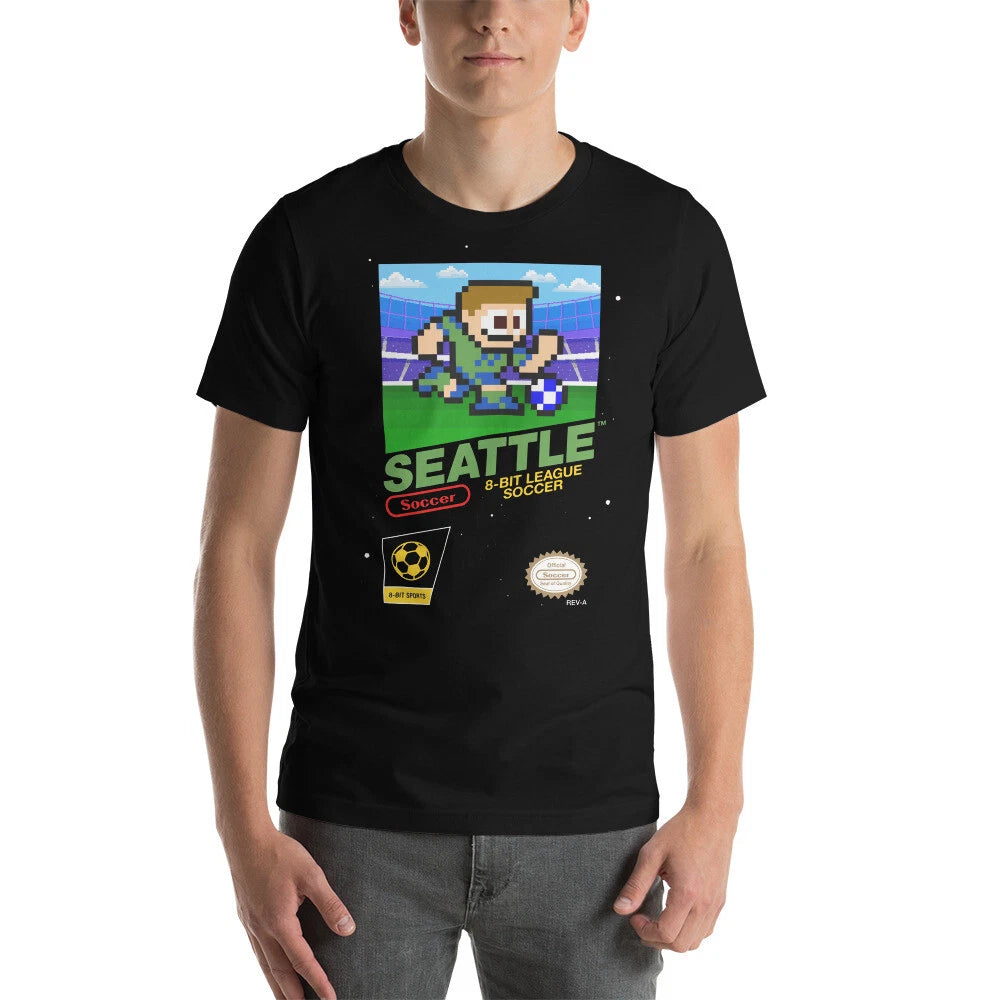 Seattle Sounders FC 8-bit Retro NES League Soccer Football Club Jersey T-Shirt