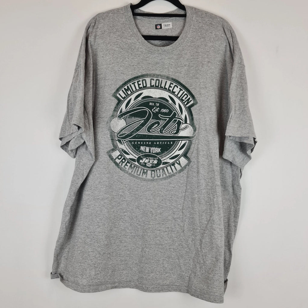 New York Jets Official T Shirt - Grey - MENS XXL 2XL