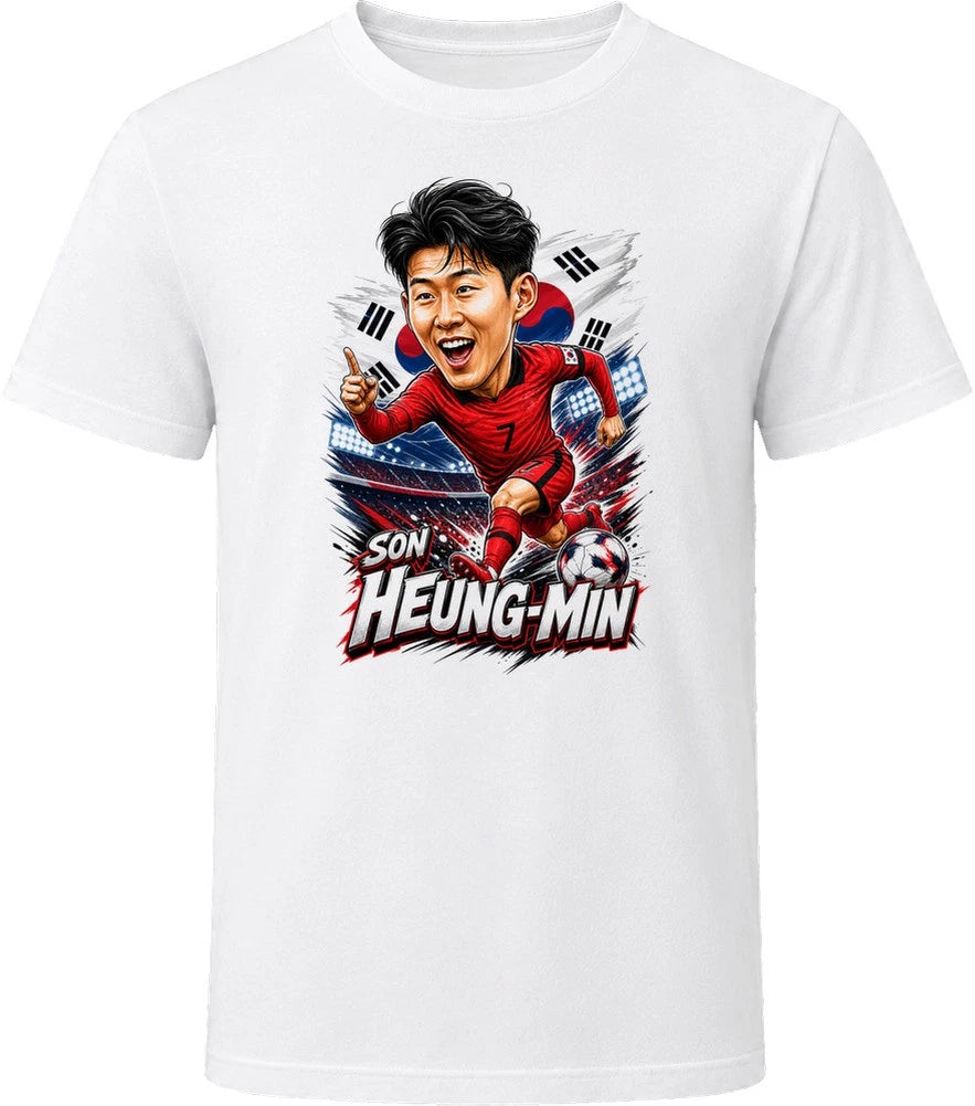 Son Heung-min, South Korea Caricature Soccer 2026 T Shirt