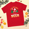"Most Wonderful Time for a Beer" Funny Holiday Santa T-shirt