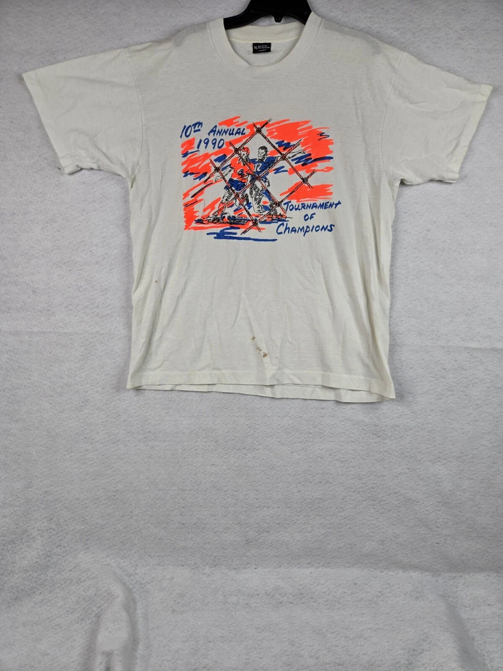 Vintage Soccer T-shirt. Tournament Of Champions. SizeXL. 90's