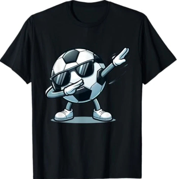 Dabbing Soccer Ball Shirt Funny Boys Men Women Sports Player T-Shirt