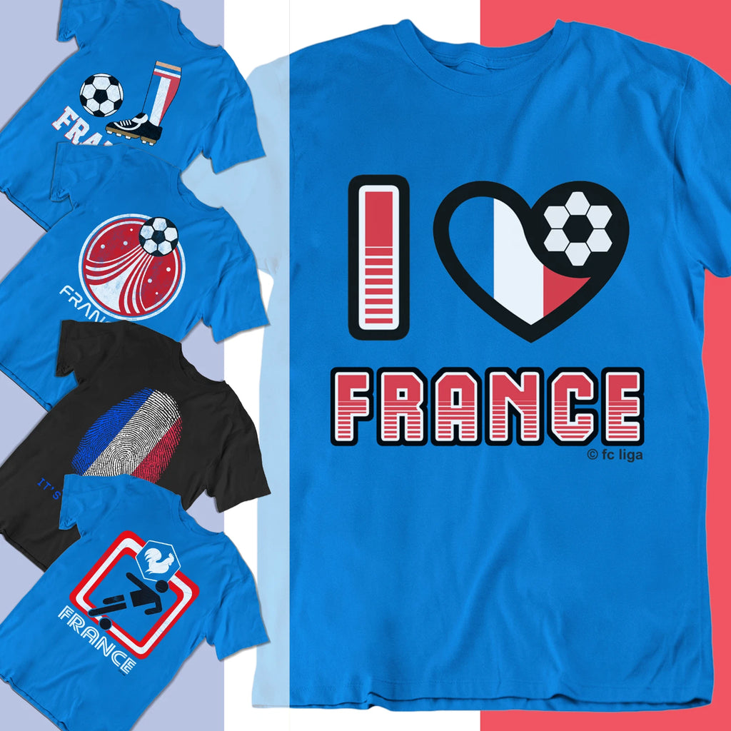 Adults or Kids Choice FRANCE Football T-Shirts French World Cup 2026 Boys Girls