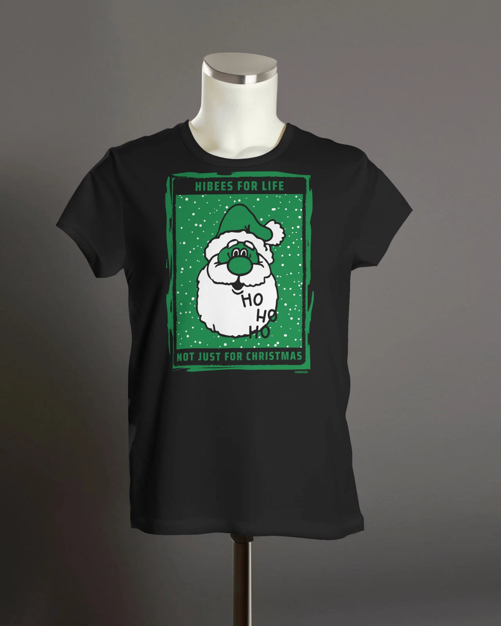 HIBEES For Life T Shirt | Not Just For Christmas | Hibernian Fan | Org Uni Xmas
