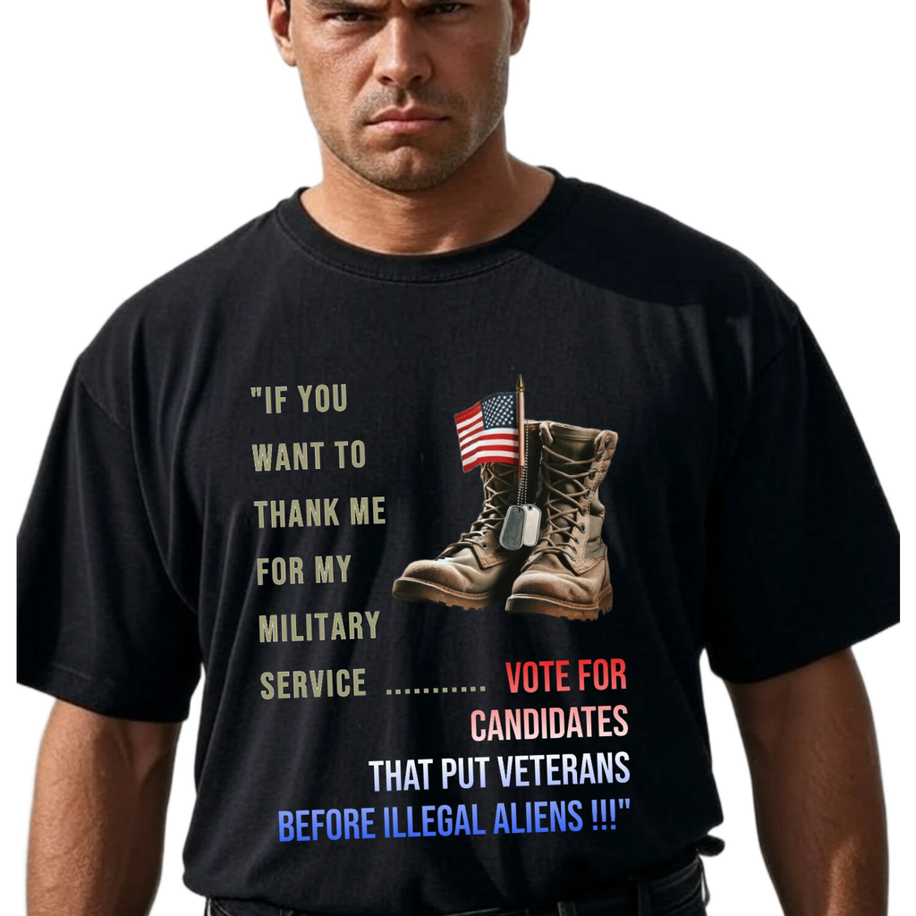 Patriotic Veteran T-Shirt, Military Service Appreciation Tee, Political Voting