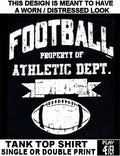 FOOTBALL PIGSKIN GAME SPORTS GRIDIRON RUGBY PLAYER TANK TOP SHIRT WS241