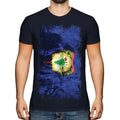 VERMONT STATE GRUNGE FLAG MENS T-SHIRT TEE TOP VERMONTER SHIRT JERSEY GIFT