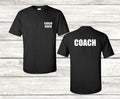 Front & Back Coach T-Shirt Custom Name Soccer Basketball Football Baseball Shirt