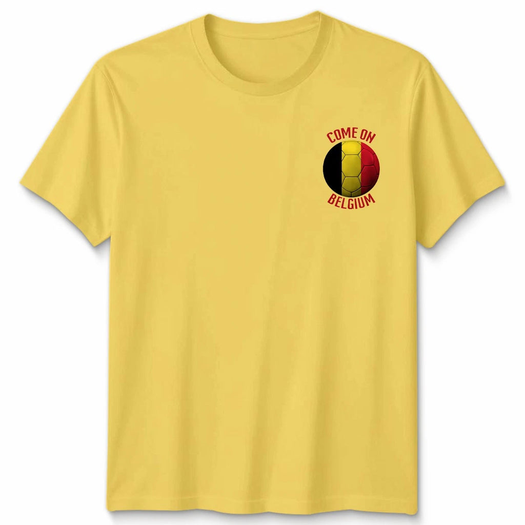 Come On Belgium Football Unisex Kids T-Shirt Country Pride Soccer Tee #WC