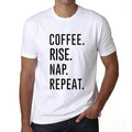 ULTRABASIC men's t-shirt coffee take nap repeat coffee rise nap repeat