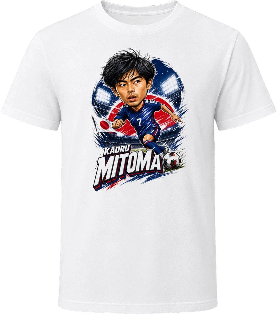 Kaoru Mitoma, Japan Caricature Soccer 2026 T Shirt