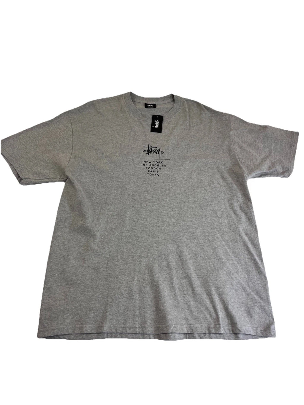 Stüssy City Stack Tee Grey Heather Size XL