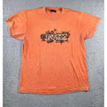 VTG Fox Racing Graphic T-Shirt Men M Orange Distressed Motocross Racing y2k Moto