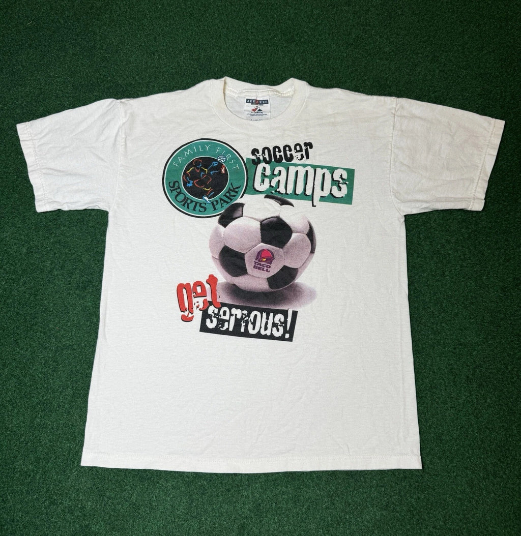 90s Taco Bell Family First Sports Park Soccer Camps t-shirt rare youth large