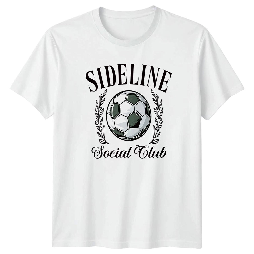 Sideline Social Club T-Shirt Soccer Fan Football Birthday Gift For Him And Her