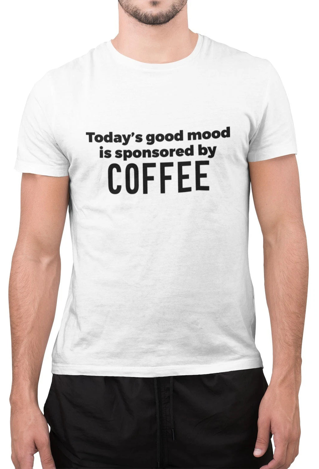 Funny Today's Good Mood is Sponsored by Coffee Novelty Tumblr Unisex T Shirt