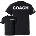 Coach, Fitness, Soccer, Basketball, Football, Baseball, Futbol, Unisex Black Tee