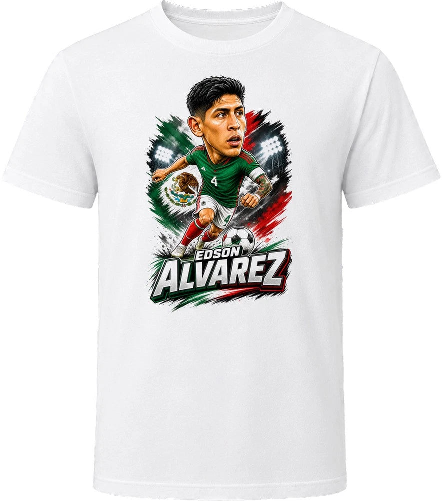 Edson Alvarez, Mexico Caricature Soccer 2026 T Shirt