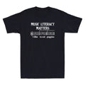 Music Literacy Matters I Like To Eat Puppies Funny Quote Vintage Men's T-Shirt