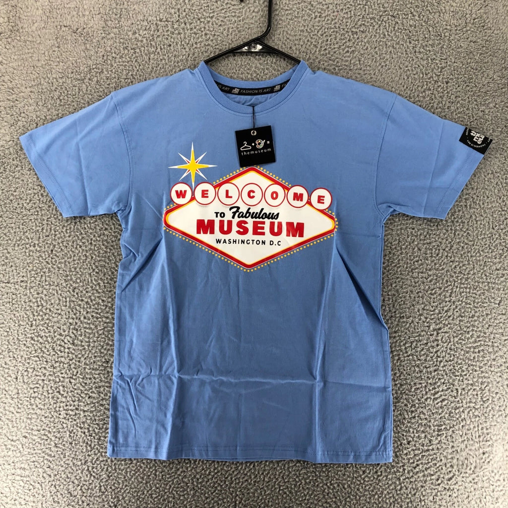 The Museum Fashion Is Art Washington D.C Blue Shirt Men's Size XL
