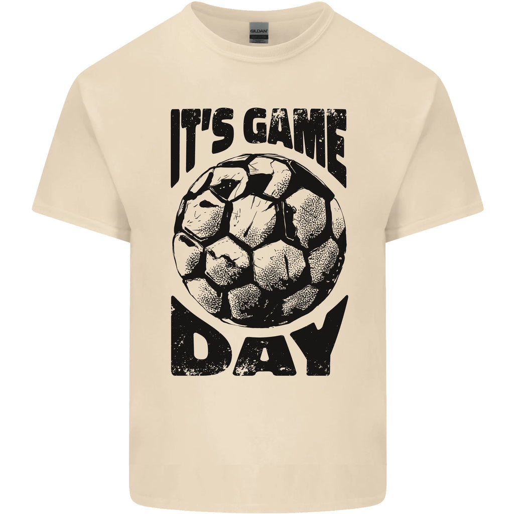 Football Its Game Day Soccer Mens Cotton T-Shirt Tee Top