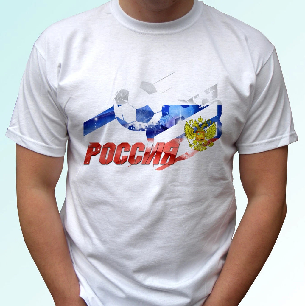 Russia t shirt flag top gift football team tee soccer mens womens kids sizes