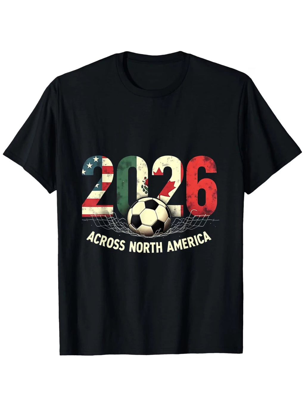 2026 North America Soccer T-Shirt Suitable for - Vintage Retro Fan Apparel with
