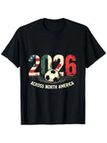 2026 North America Soccer T-Shirt Suitable for - Vintage Retro Fan Apparel with