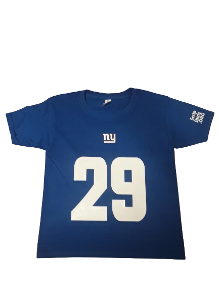 New York Giants CUSTOM Name & Number T-Shirt Jersey Personalized Tee New
