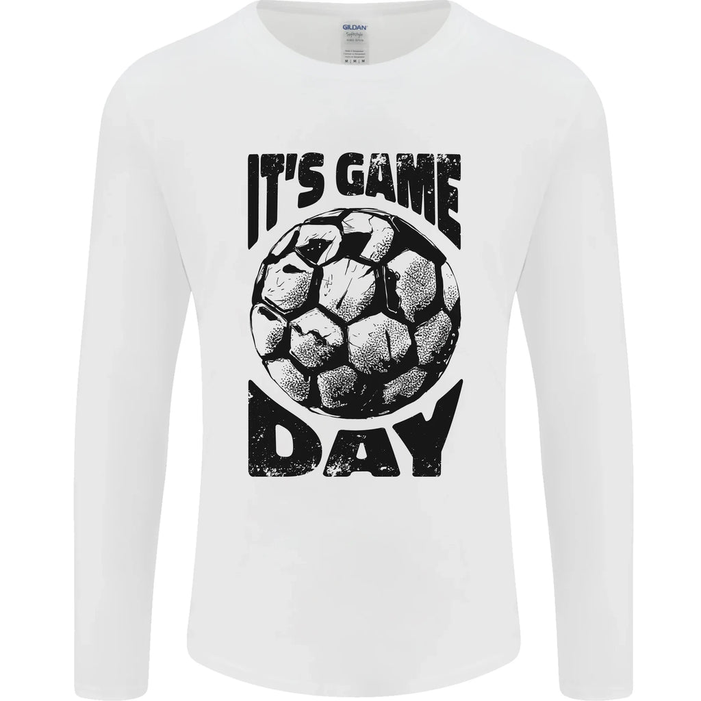 Football Its Game Day Soccer Mens Long Sleeve T-Shirt