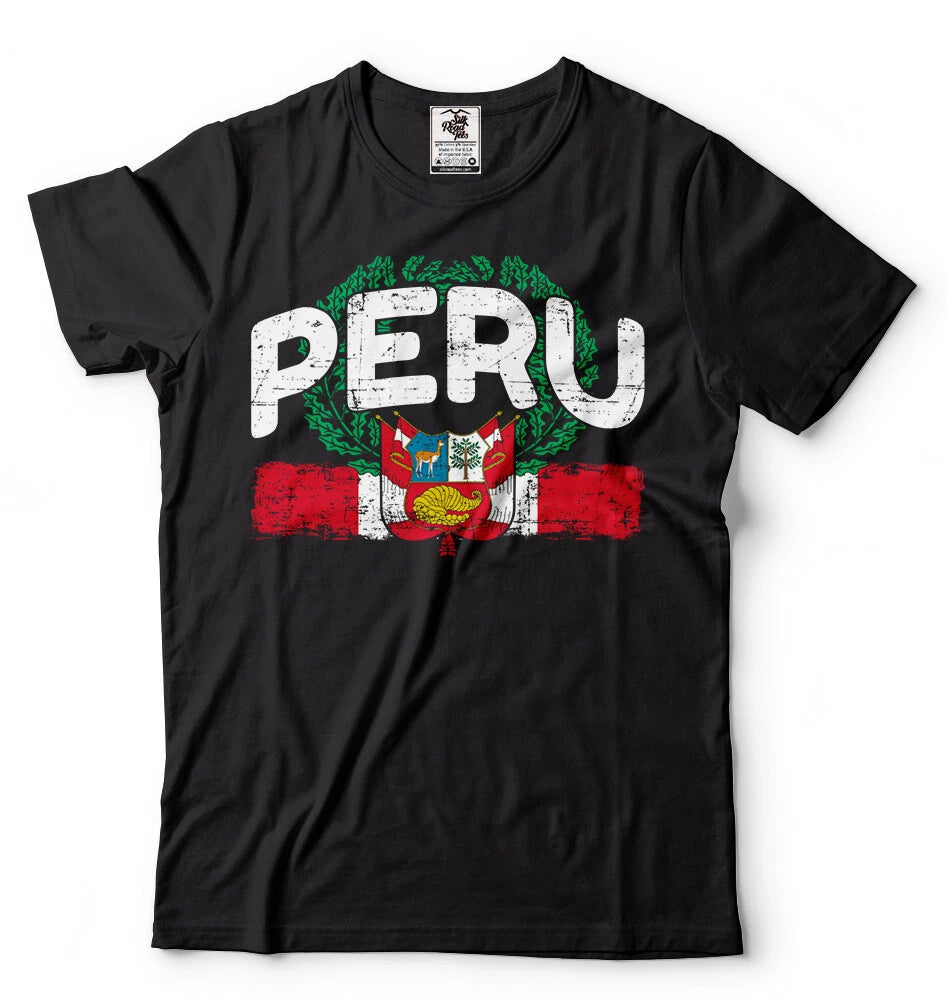 Peru Pride T shirt Peruvian Patriotic T shirt  Peruvian Tee Soccer Fan T shirt