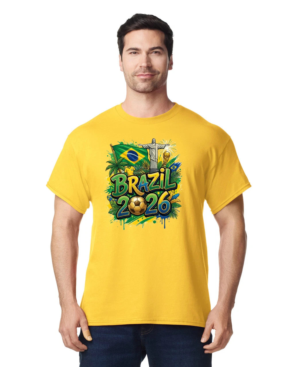 Brazil National Team Soccer Fan T-Shirt World Cup 2026 Football Supporter Tee