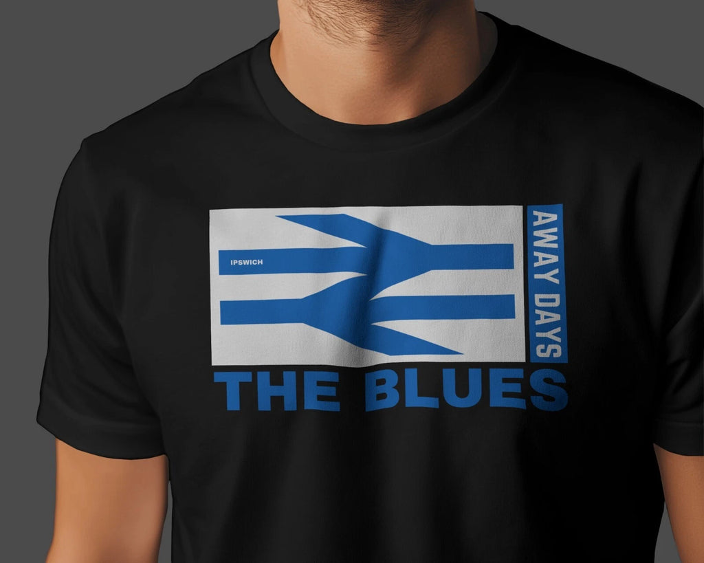 THE BLUES Away Days T-Shirt | Ipswich Tractor Boys Suffolk Portman Road