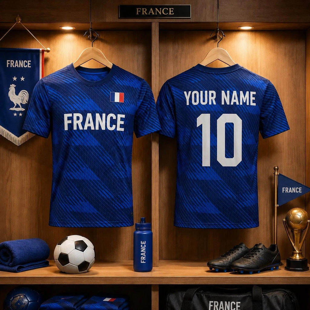 Personalized France Soccer Jersey, Custom France Fan Shirt Gift for Father, Husb