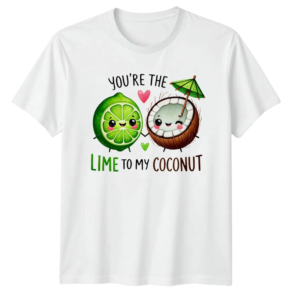 Lime Coconut Fruit Kawaii Graphic Tee Unisex Top
