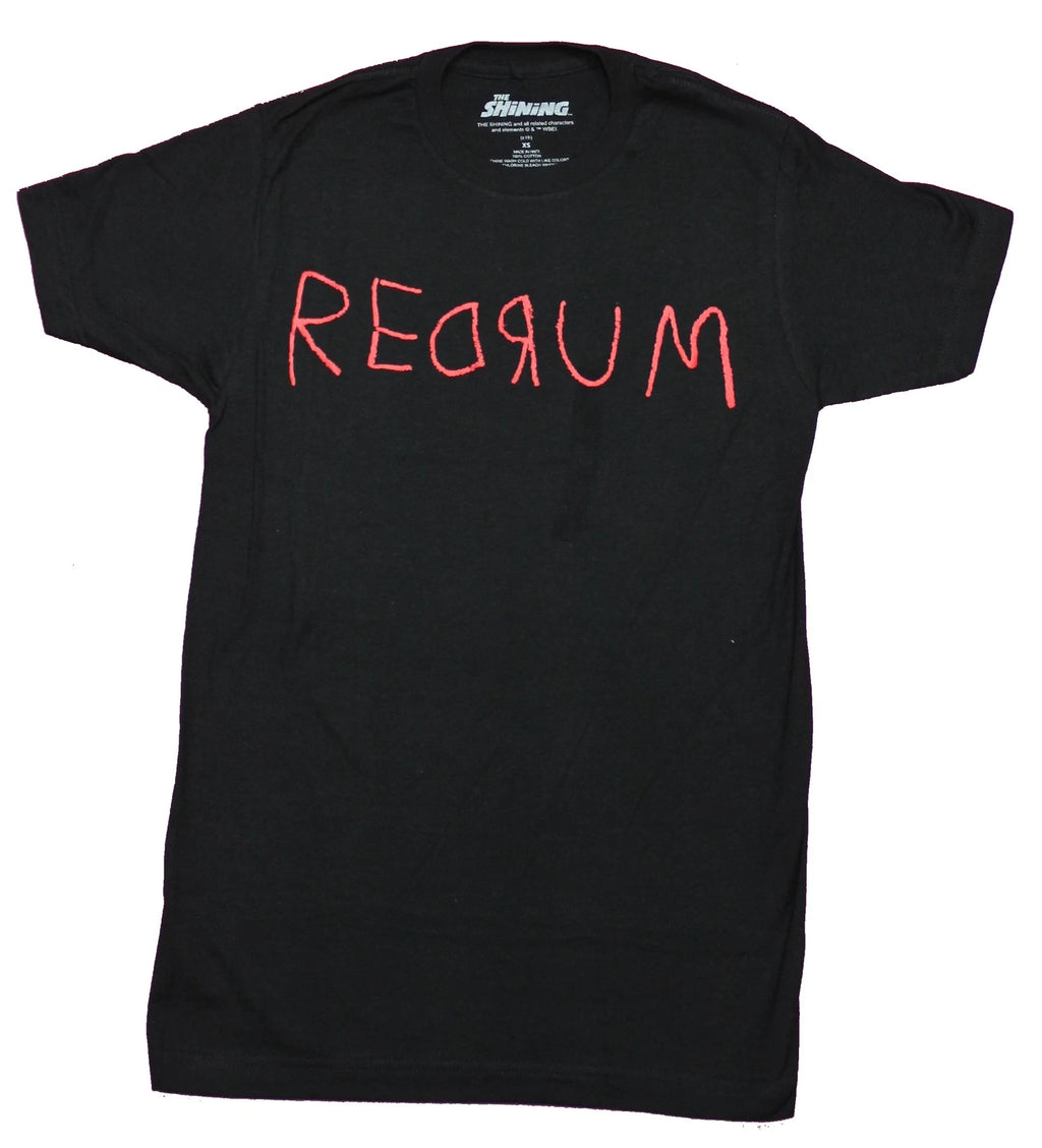 The Shining Adult New T-Shirt - Redrum Scarred Word Pic
