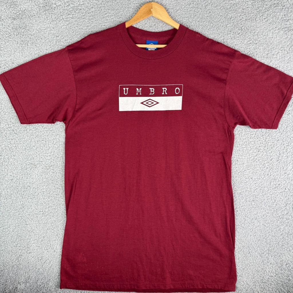 Vintage UMBRO Soccer 90's T-Shirt Red Men's XL USA Made